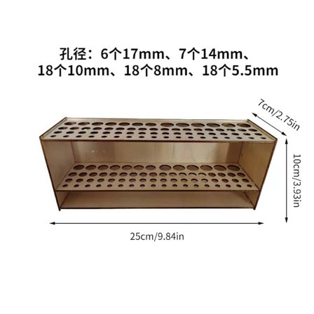 Penselholder 67 pensler holder vægmonteret fritstående aftagelig træholder