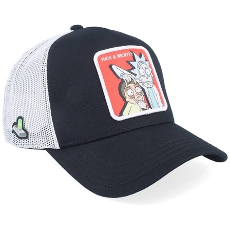 Capslab - Schwarz Trucker Cap - Rick & Morty Black/White Trucker @ Hatstore