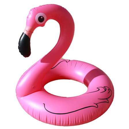 1 Pack Flamingo Pool Floats 120cm Uppblåsbar Simring Pool Floats, Sjö, Strand, Pool Floats