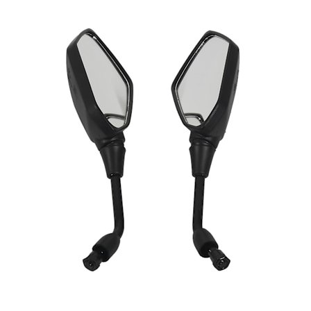 Universal 2 stk. Motorcykel Store Størrelse Bak Spejl Sort Motorcykel Motorcykel Chrome Scooter Bakv