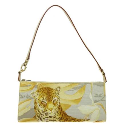 Salvatore Ferragamo Pre-owned, Pre-owned Leather shoulder-bags Geel, Dames, Maat:ONE Size,Canvas