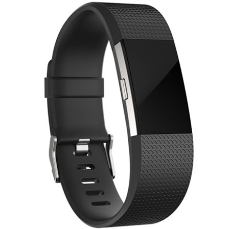 Fitbit Charge 2 -silikoniranneke, musta
