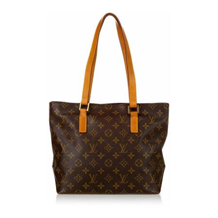Louis Vuitton Vintage, Pre-owned Cabas Piano Monogram Tote Bag Bruin, Dames, Maat:ONE Size,Katoen