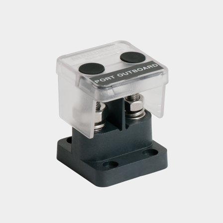 Jakoliitin BEP Marine Pro Installer Insulated Stud Double, 1 x M8 + 1 x M10, 100 A (50 A per liitäntä), kannella