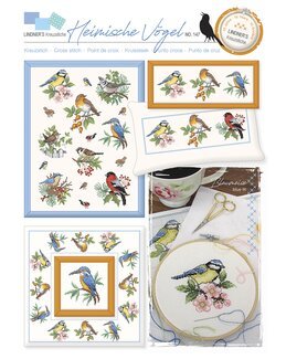 Korsstingsmønster Fugle - Lindner's Kreuzstiche