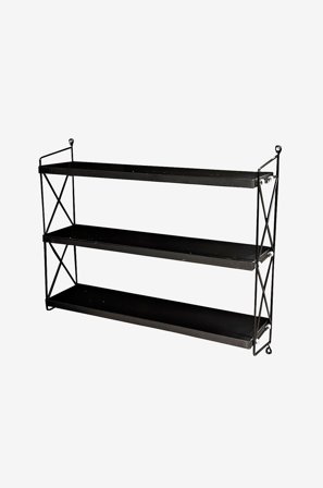 NORDFORM - Reol Shelf 3 hylder - Sort - Væghylder - Fra Homeroom