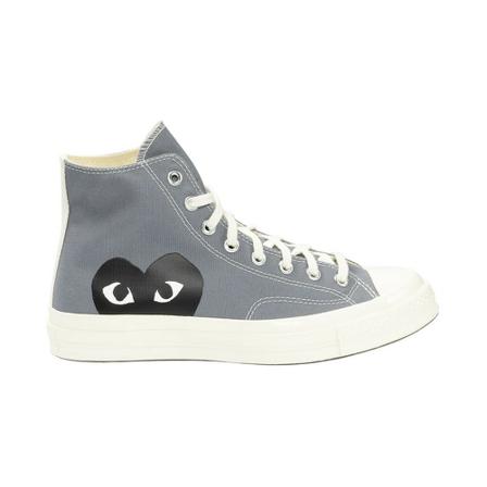 Comme des Garçons Play, Chuck Taylor 70 Clic High Tops Sneakers Grijs, Heren, Maat:41 EU,rubber,Bedrukt