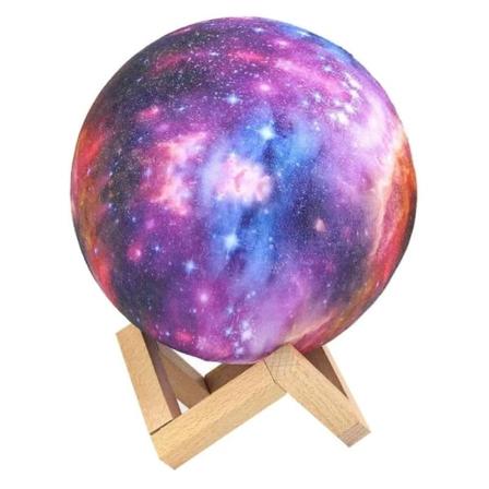 3D Månenatlampe med 20 forskellige tilstande Multicolor