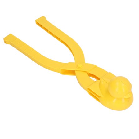 Sneboldmaskine med andeform og håndtag til voksne og børn til leg i sne om vinteren