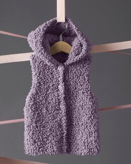 Strikkeopskrift Vest med hue - Katia