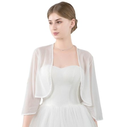 Spets Sjal Bröllop Cape VIT