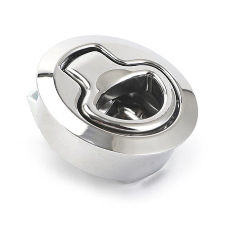 Rund Infälld Draghandtag Slam Lås med Inbäddad Dragring för Husvagn Husbil Bil Lyft Handtag Icke-nyckel Lås