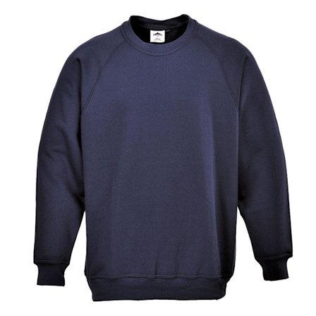 Portwest Unisex Roma Sweatshirt S Marinblå