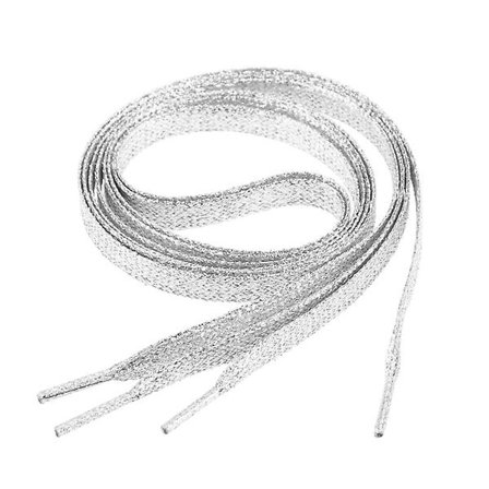 1,1 m flade glittersnørebånd farvede flade skosnørebånd