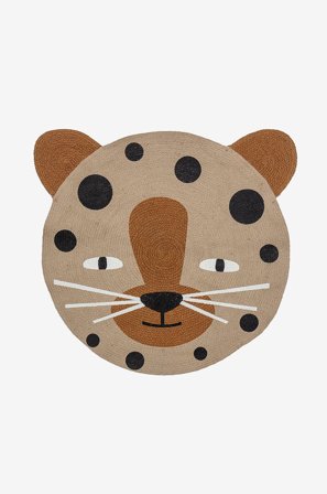 Bloomingville MINI - Naffie Matta 104x100 - Brun - Barnmattor - 100X100 - Från Homeroom