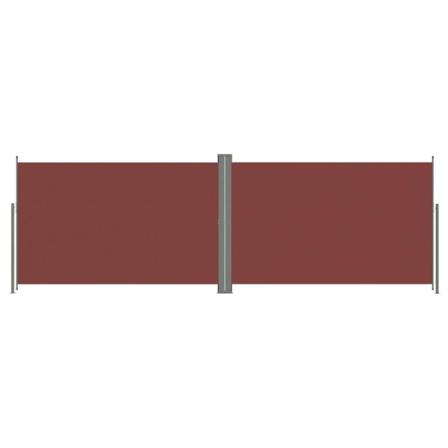 Vidaxl Infällbar Sidomarkis 220x600 Cm Brun Brun