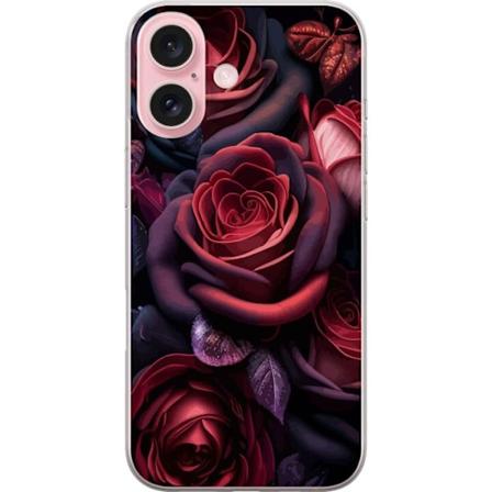 Apple iPhone 16 Gjennomsiktig deksel Rosor