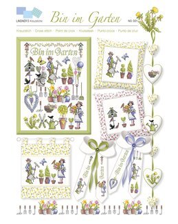 Korsstygnsmönster Trädgård