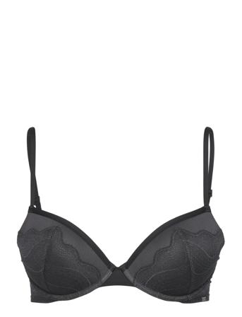 Lift Demi Lingerie Bras & Tops Push Up Bras Musta Calvin Klein