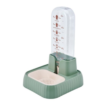 Vandskål til kat og hund Automatisk kattevandskål og foderautomat Kattevandskål 500ML med aftageligt filter