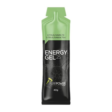PurePower Energy Gel 40 g Citrus/Grøn-Te 40 g, Sport & Velvære, Protein & Energi, Energigel