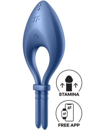 Kjøp Satisfyer Bullseye Ring Vibrator Blue - App-kontrollert penisring | God pris
