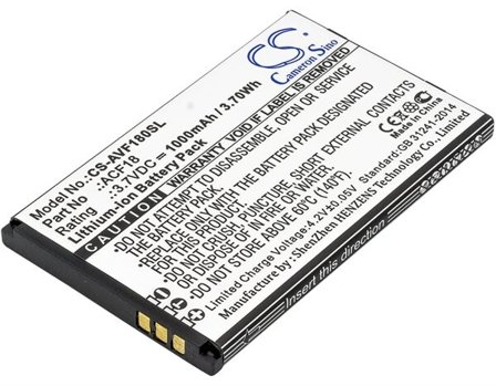 Batteri til smarttelefon, mobil til Archos F18