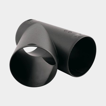 Raccord en Y Eberspächer, Ø100 / 100 / 100 mm, plastique, noir