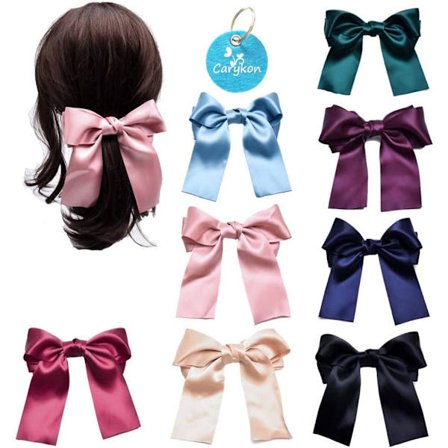 8 Pakke Sløyfe Hårklips Spretter Hårtilbehør for Kvinner Jenter