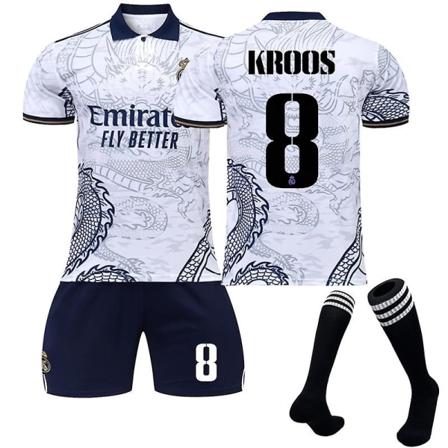 Sæson 22-23 Real Madrid Dragon Pattern Football Shirt - Perfet KROOS 8 XL