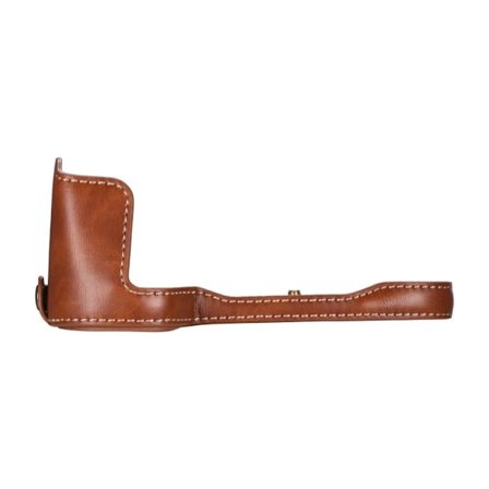 Canon EOS 5D Mark III / 5D Mark IV puolirungon PU-nahkasuojus - Ruskea