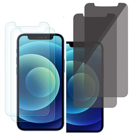 4 st skärmskydd 2 normal och 2 sekretess för 13 pro max