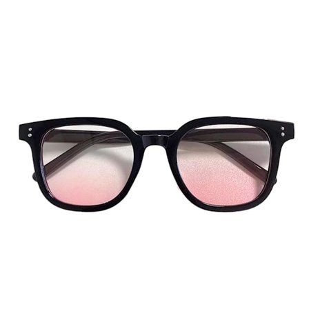 Blusher Solbriller Motestil Vintage Unisex Solbriller for Kvinner Menn Dating Svart Ramme