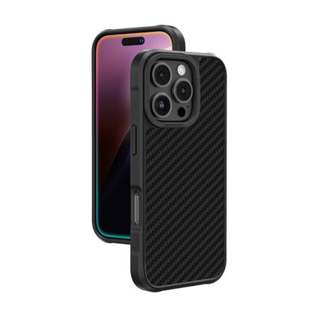 AmazingThing Titan Max-etui med 1500D Aramid-fibre for iPhone 16 Pro Max - Svart