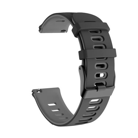20 22 mm silikonrem för Garmin Venu 3 Band Forerunner 265 255 245 Music Vivoactive 4 Band för Garmin Venu Sq 2 Plus armband Svart Grå