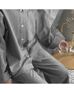 Loungewear/Pyjamas Elvira resirkulert Svart/grå - Recycled by Wille