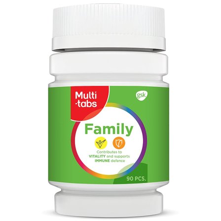 Multi-tabs Family 90 tabl., Helse & Madvarer, Kosttilskud, Kosttilskud Til Mænd