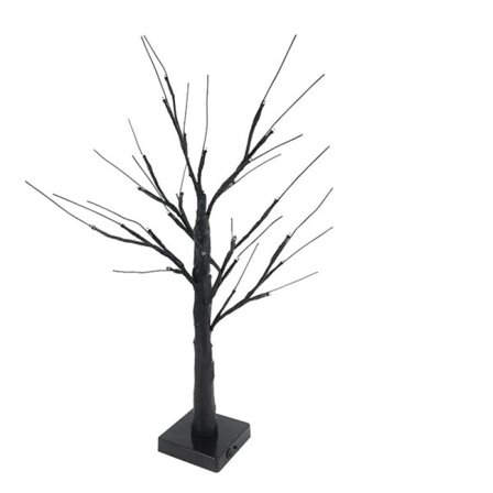 LED bjørk tre lys halloween fest hengende pynt tre pynt til hjemmet