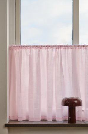 Jotex - Kafégardin marshmallowrosa - CORINNE - Kjøp Gardinkapper hos Jotex