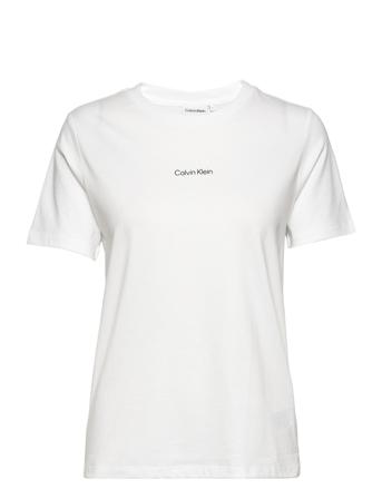 Micro Logo Regular T-Shirt T-shirts & Tops Short-sleeved Vit Calvin Klein