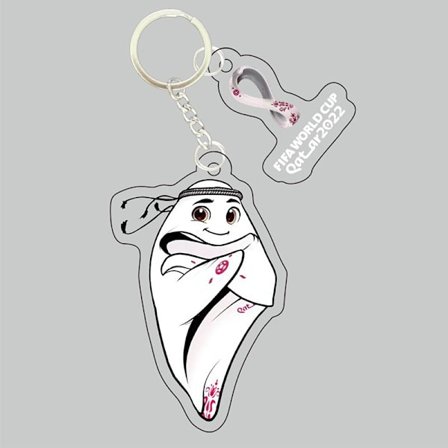 5 stk 2022 Qatar FIFA World Cup nøkkelringer-Tillit, 2022 Ornament