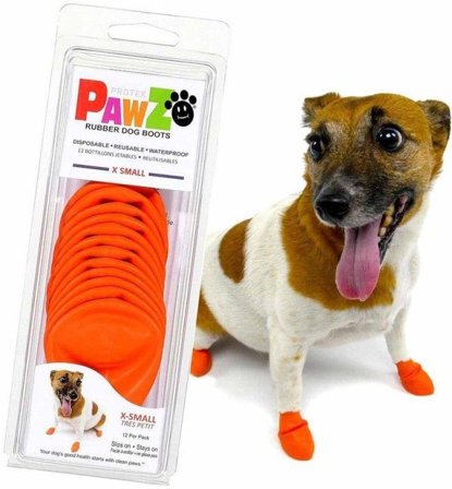 Pawz Dog Boots Color Orange XS