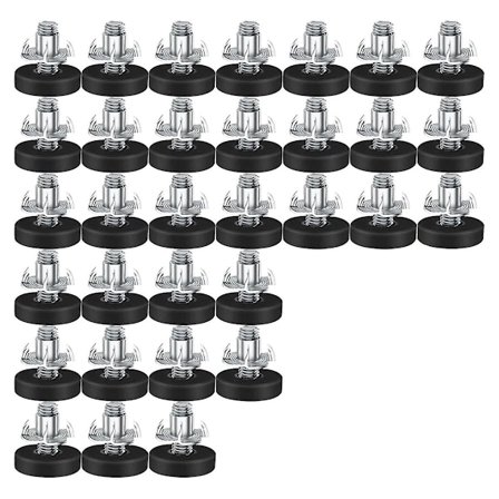 32 stk. M6 Gjenge Justerbare Møbeljusteringsføtter Skru inn Stolbein Justerbare Møbelføtter Bein Le