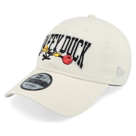 New Era - Beige unconstructed Keps - Looney Tunes Washed 9TWENTY Daffy Duck Stone Dad Cap @ Hatstore