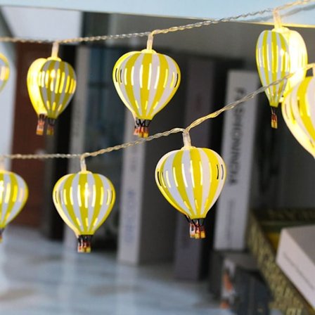 Hot Air Balloon String Lights Hot Air Balloon String Banners