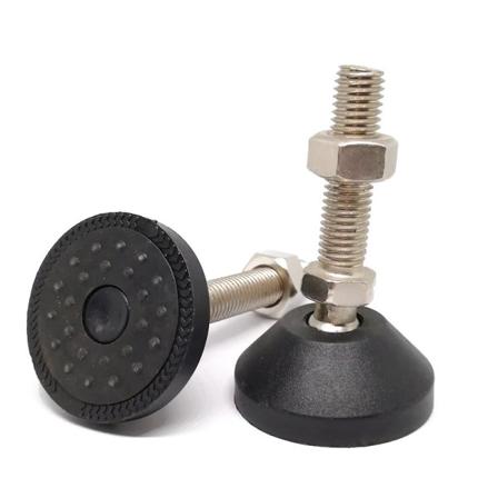 Säädettävien jalkojen sarja M10 x 50 x Ø 50 mm, kantavuus 450 kg, h