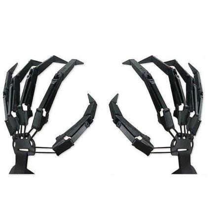 3d Halloween Finger Claw Cosplay Rekvisita (2st Svart)