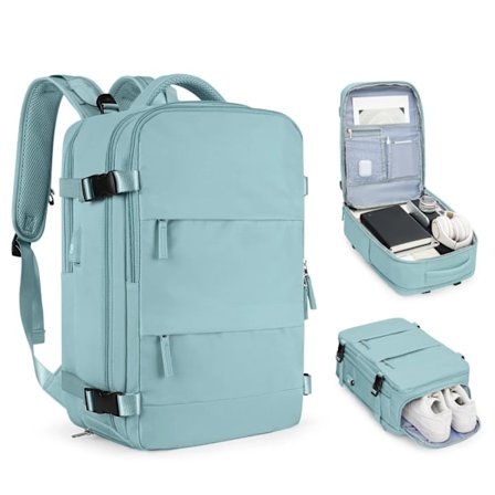 Likros 35L Stor Resväska Anti-stöld 14 Tums Laptop Ryggsäck för Män Kvinnor Business Skola Arbetsväskor