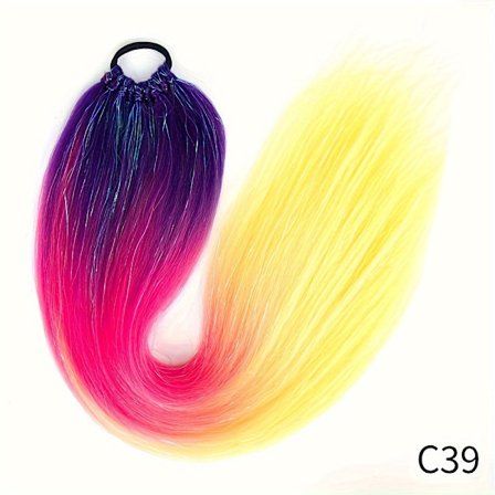 H&STAR 24 tum syntetiskt hår hästsvans hårförlängning hår glänsande hår hästsvans förlängning för att fläta hår på hår Slips löst