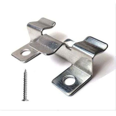 100 st Komposit Trall Clips med Rostfria Skruvar (Höjd 1 cm)